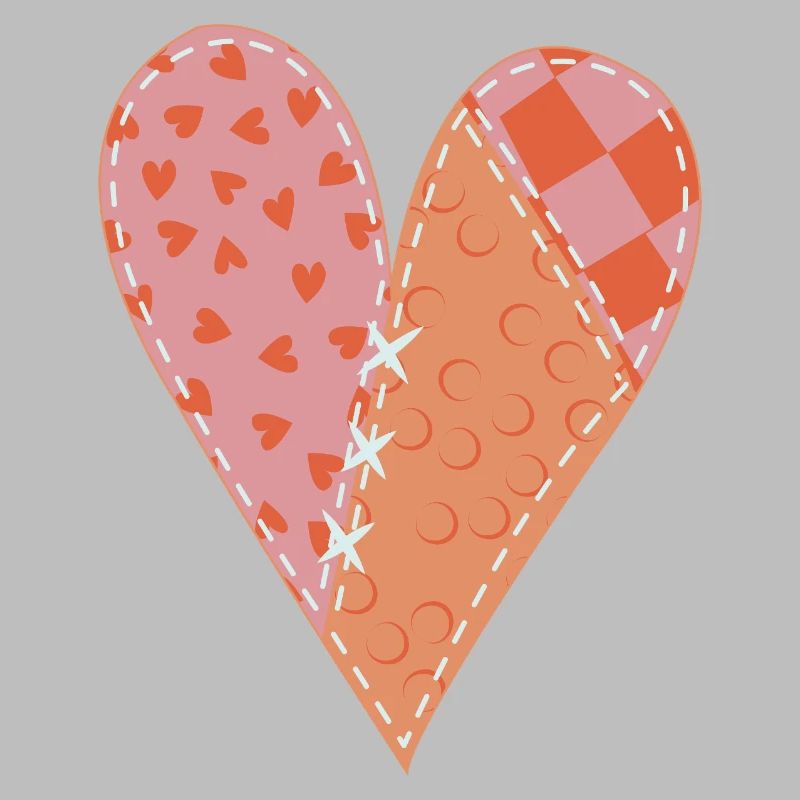 Patchwork Heart No10