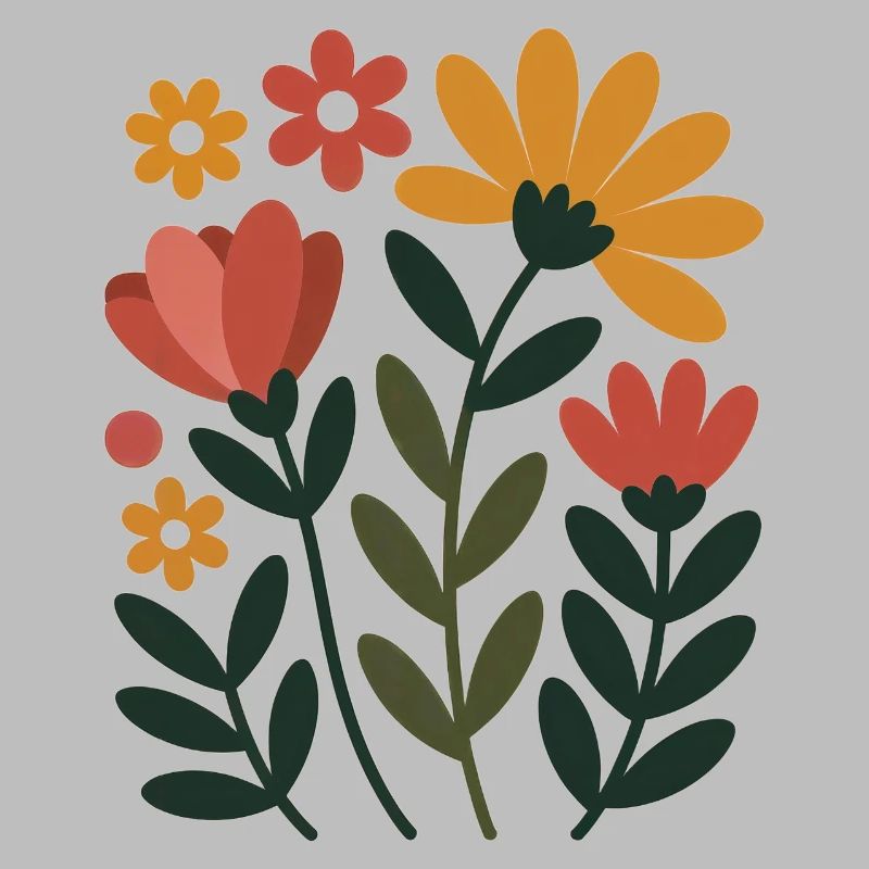 Boho Blumen – Blühende Harmonie