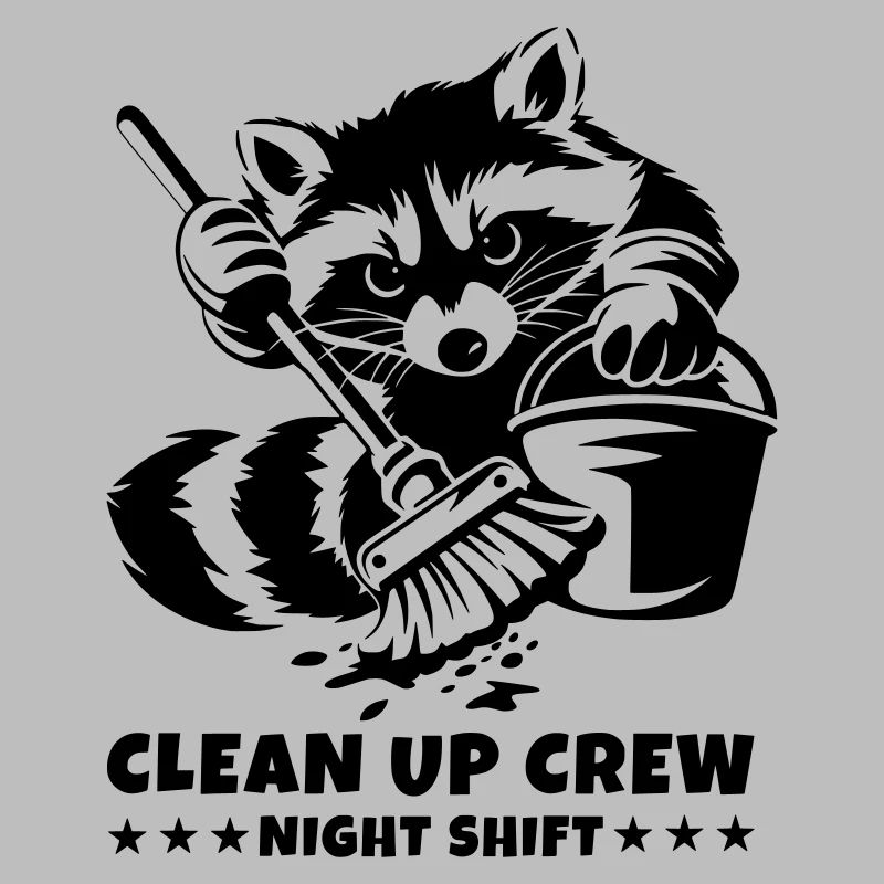 Clean Up Crew – Night Shift Raccoon