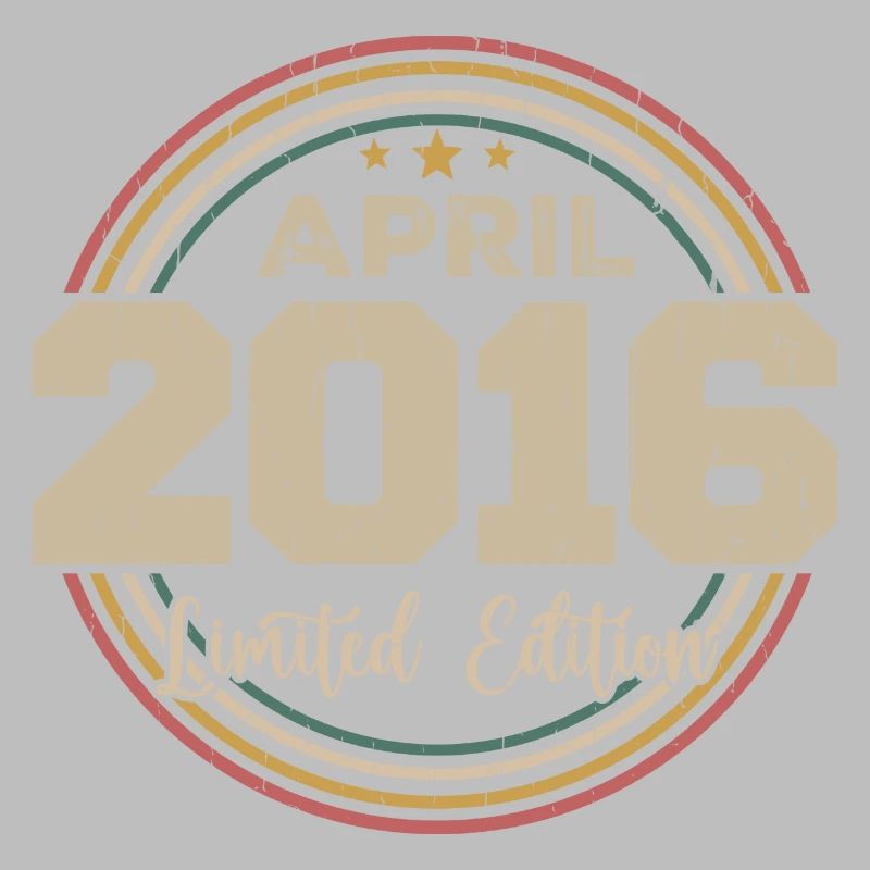 April 2016 Geburtstagsgeschenk April 2016 Retro