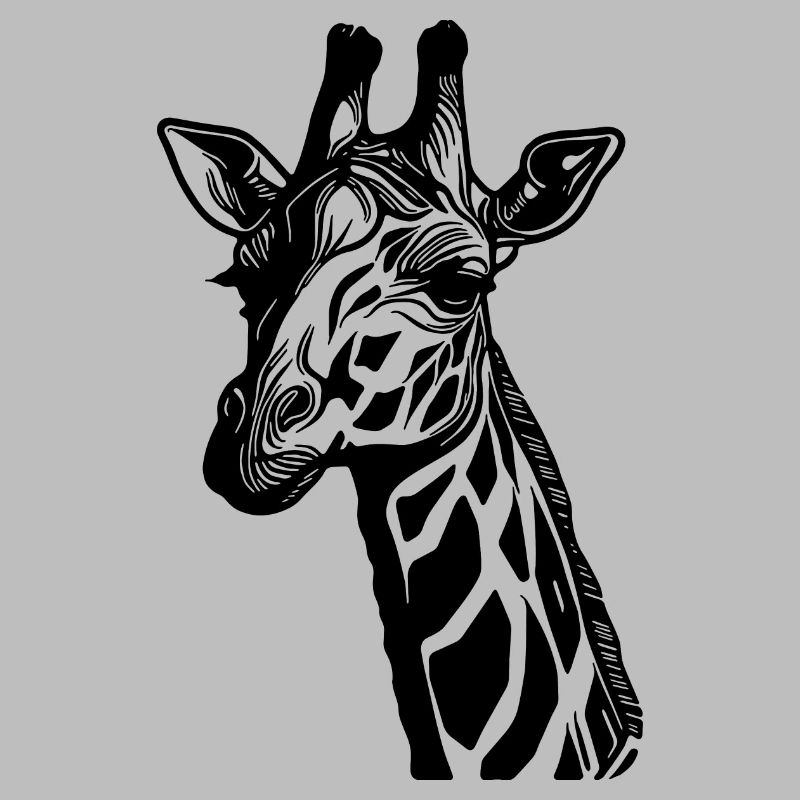 Girafe mignonne avec un look mignon