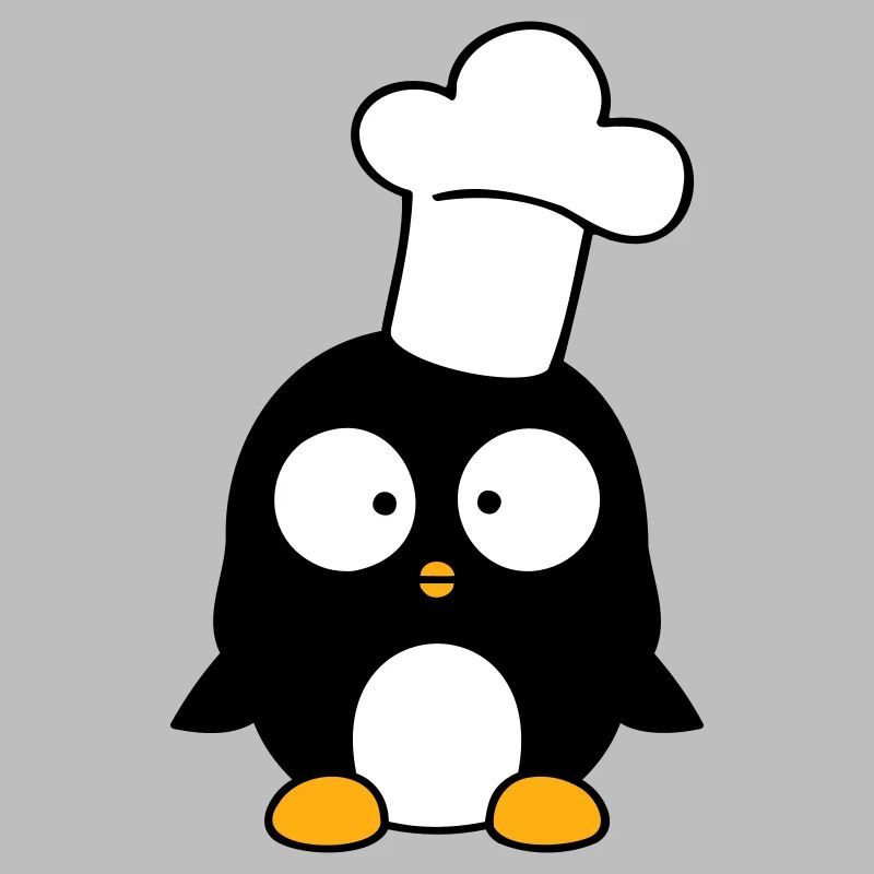 Penguin Kitchen Chef Hat Food Cooking