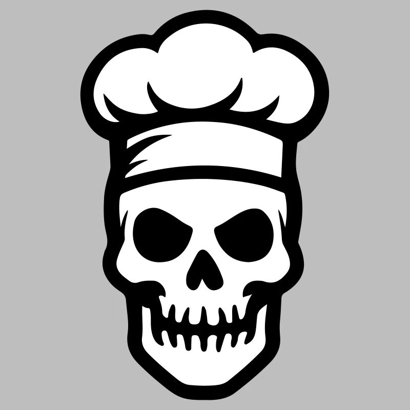 Chef Skeleton Chef Chaque de chef