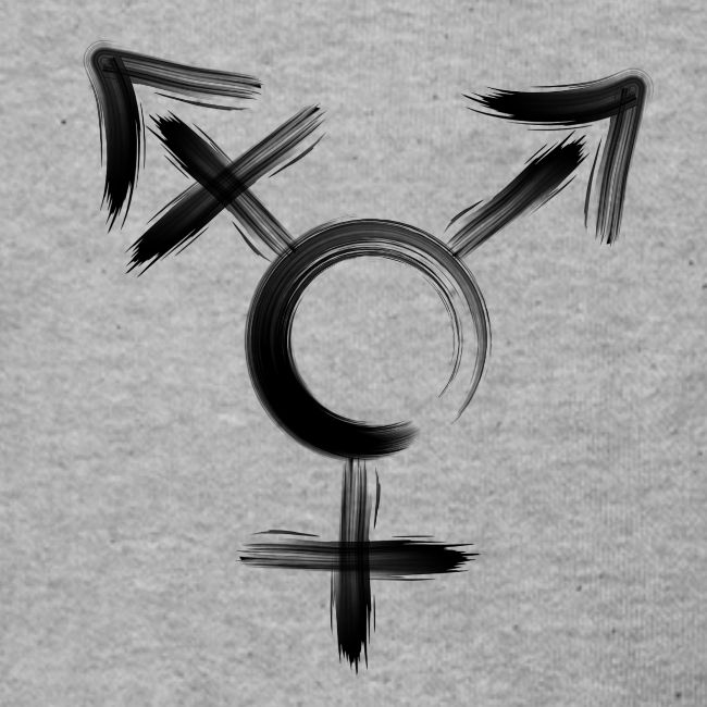 Symbol Transgender schwarz