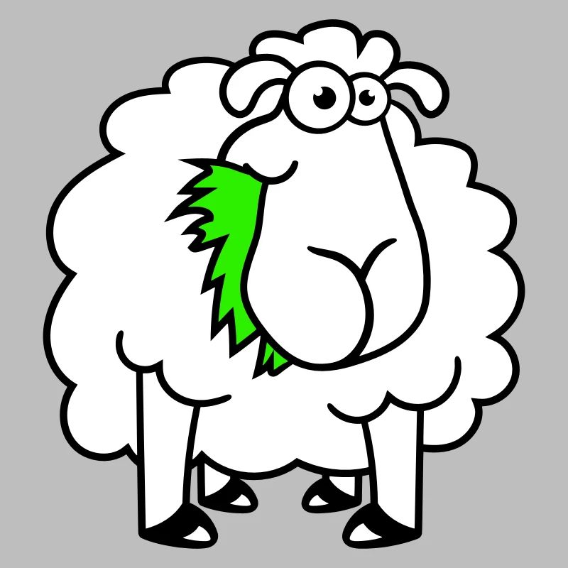Sheep Eats Grasses Eat Grass Hungry Funny