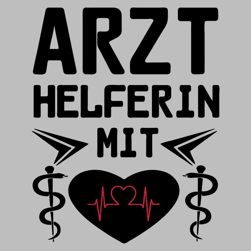 Arzthelferin mit Herz Geschenk