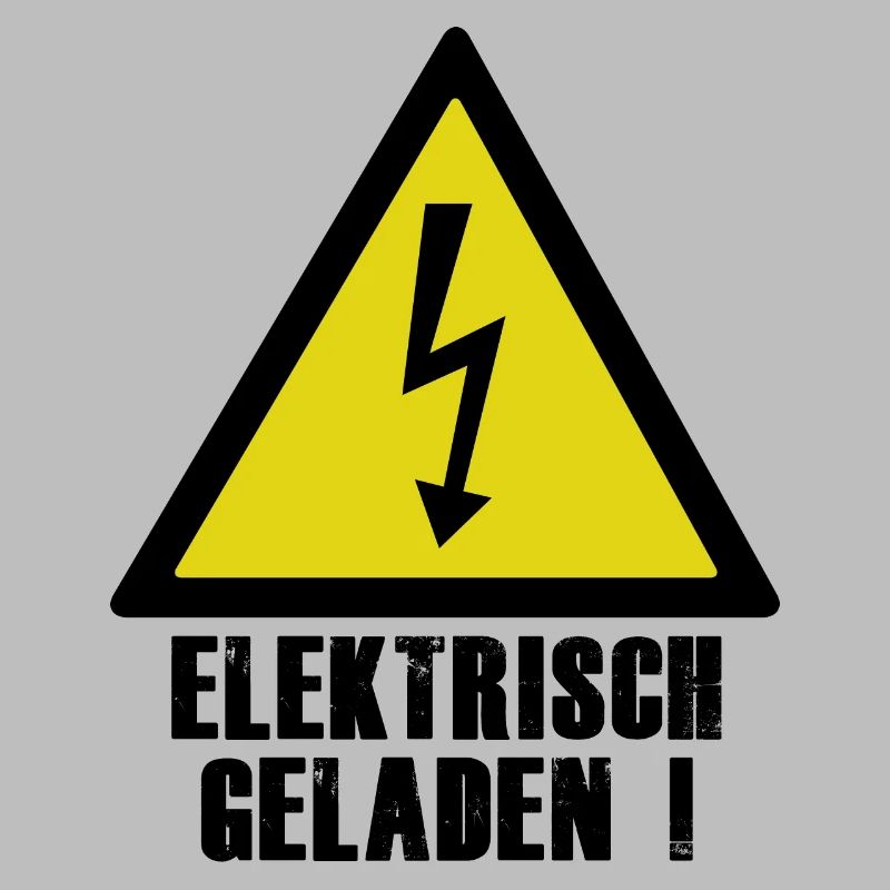 Electrically charged warning symbol