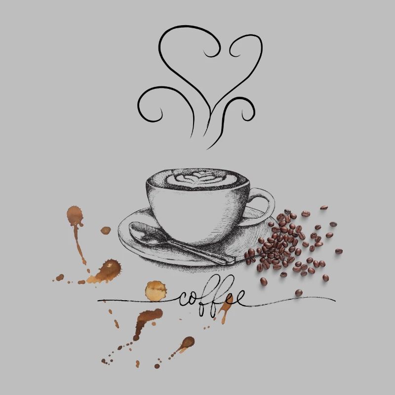 Tasse à café et conception de grains