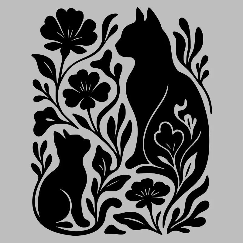Abstraktes Spiel Katzen