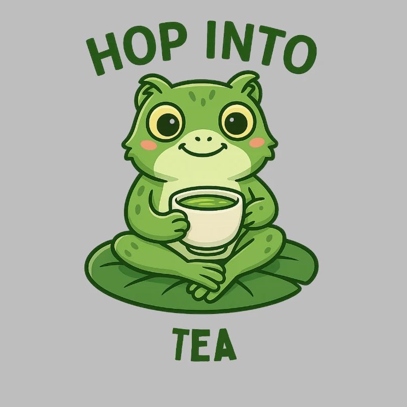 Frog Tea Hopper Matcha Animals Design