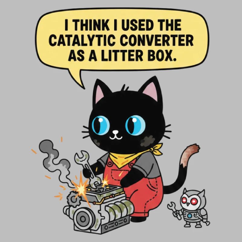 Master Paw at work. The catalysator specialist