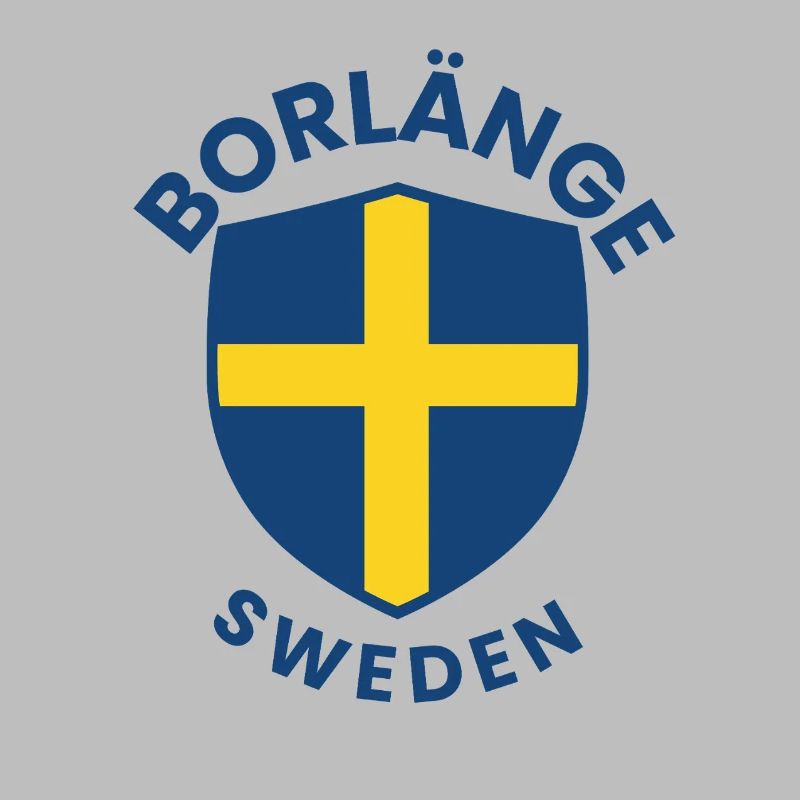 Borlänge Shield: Swedish flag design