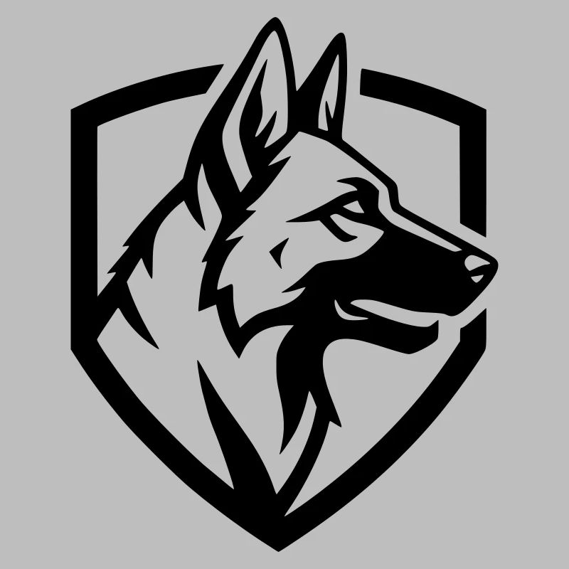 Schäferhund Wappen Schild Security