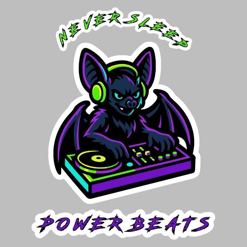 Neon Bat DJ Power Beats