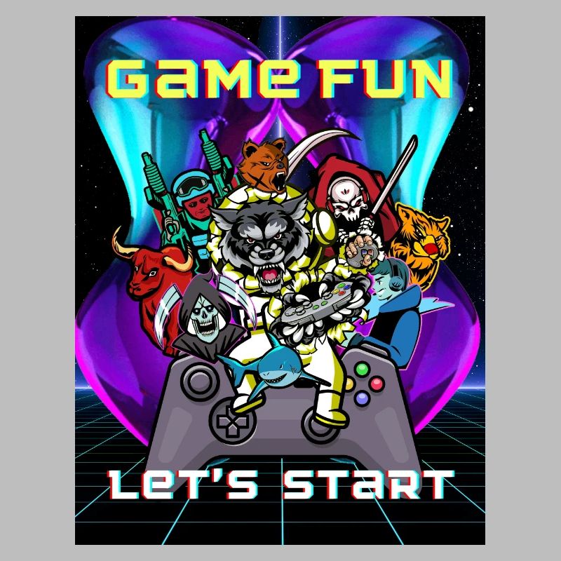 Citation GAME FUN Commençons le groupe de joueurs