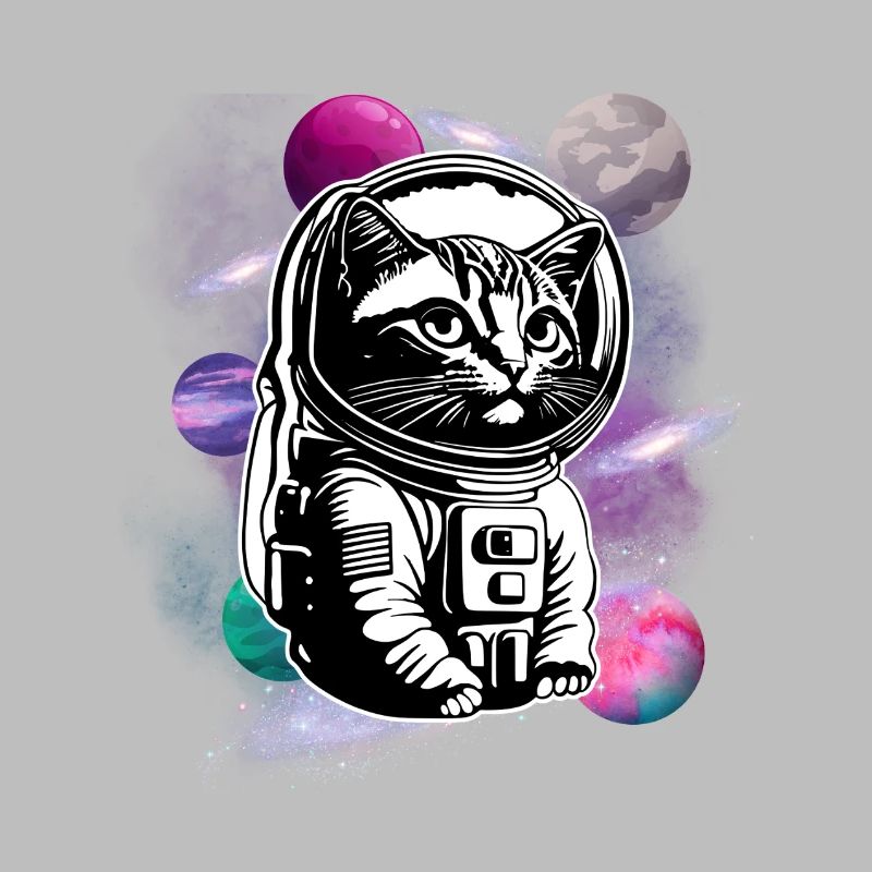 "Astronaut Cat - Cosmic Explorer