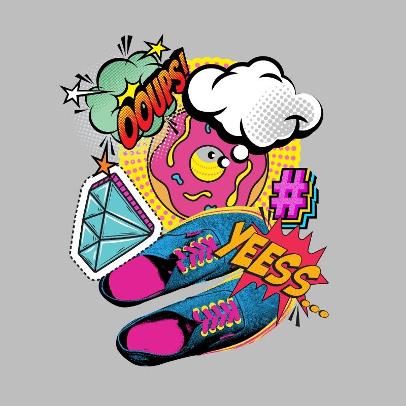 YEESS! - Colorful pop art & comic book explosion