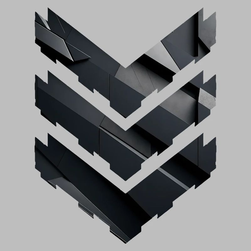 Abstract Black Geometric Pattern