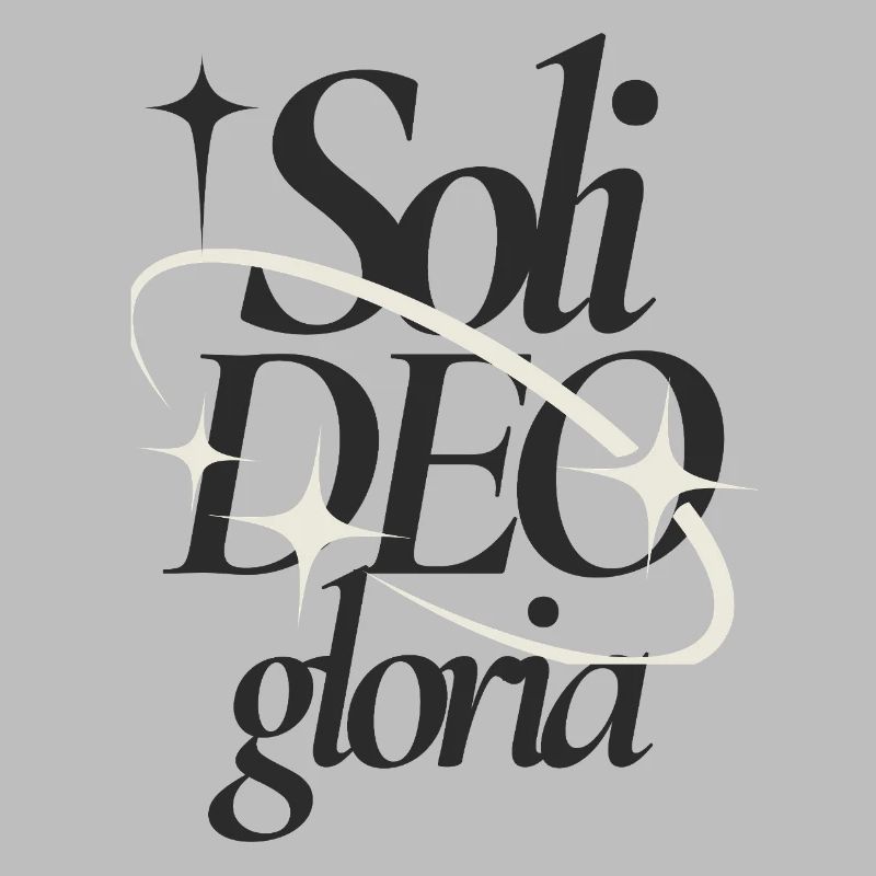 Soli Deo Gloria Typographic Tee