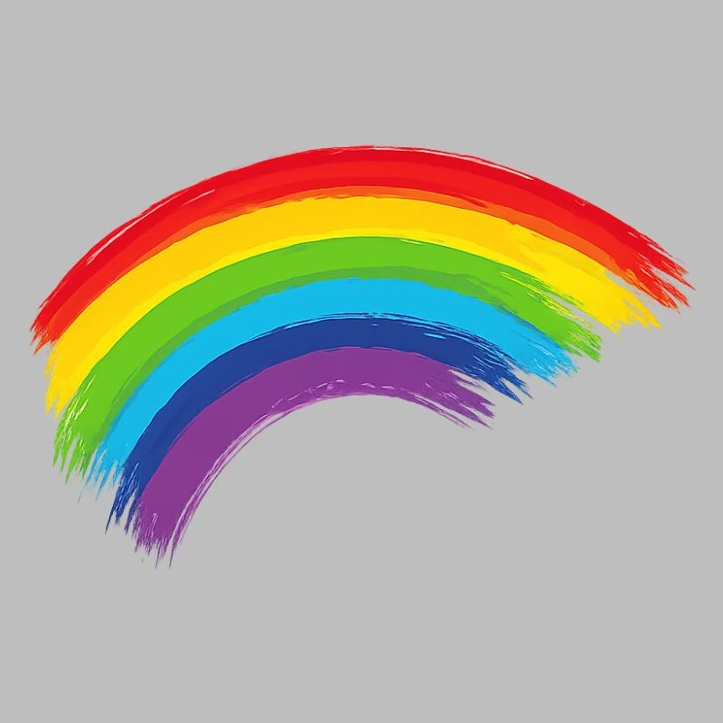 Regenbogen Pinselbogen Hoffnung Gemeinschaft 