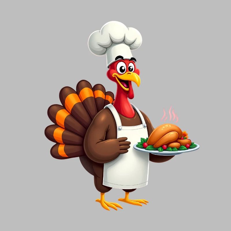 Cuisinier de dinde de Thanksgiving Thanksgiving