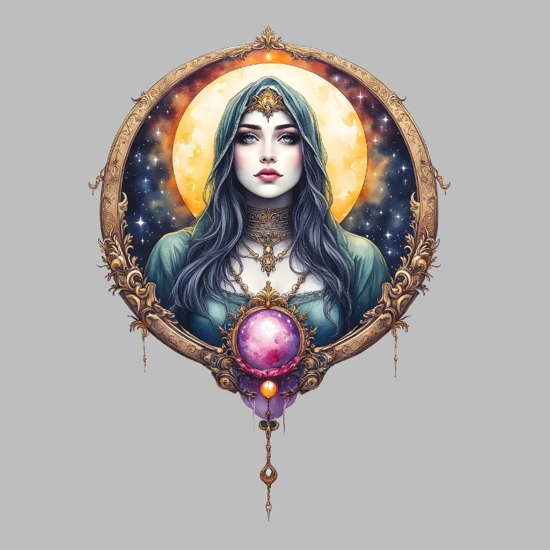 Mystical Lunar Queen with Gem