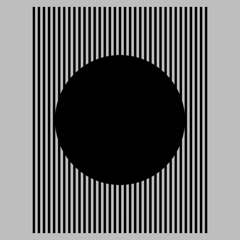 Conception en forme de cercle noir