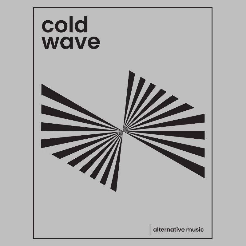 Conception d’affiche de musique Cold Wave