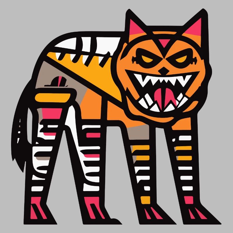 Wolf Halloween Comic Lustig