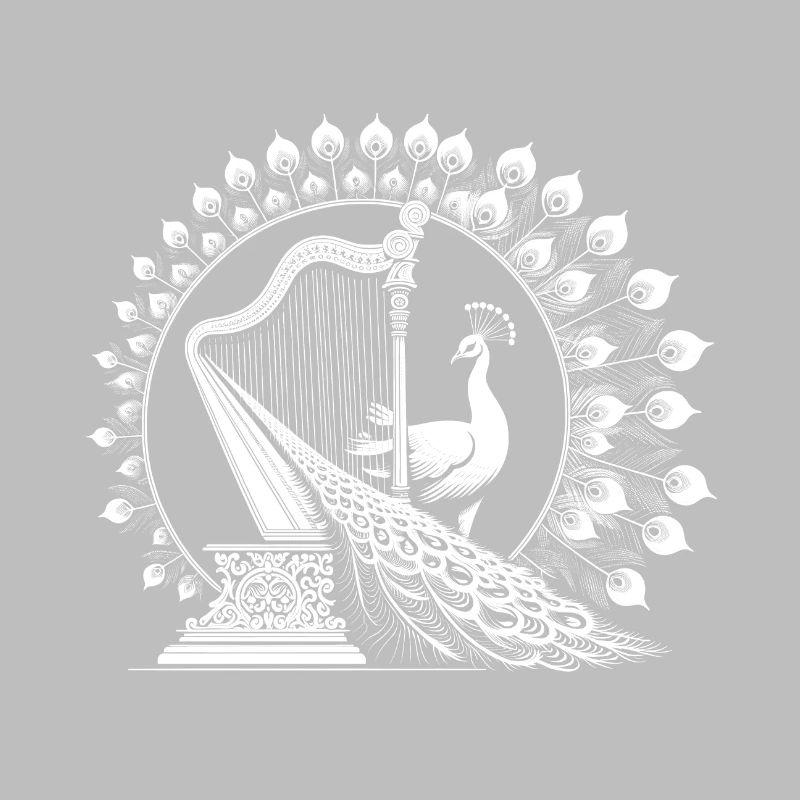 Jeu de harpe paon