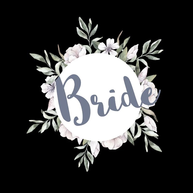 Vert de la mariée et mariée en fleurs