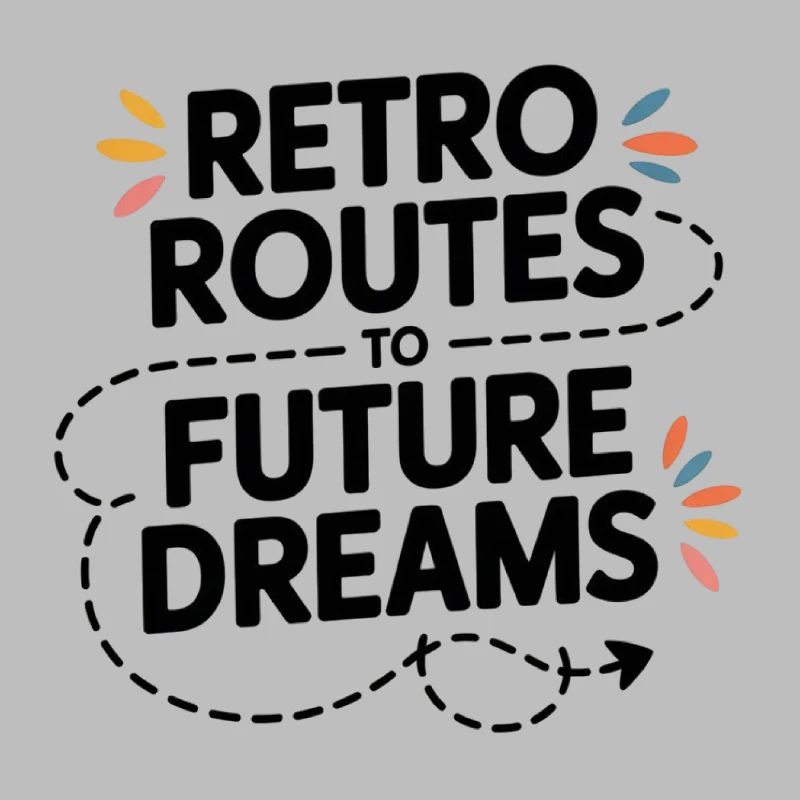 Retro Routes Future Dreams Compass Map
