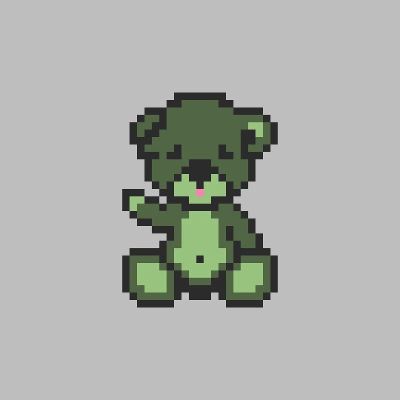 Pixel Bear Zombie