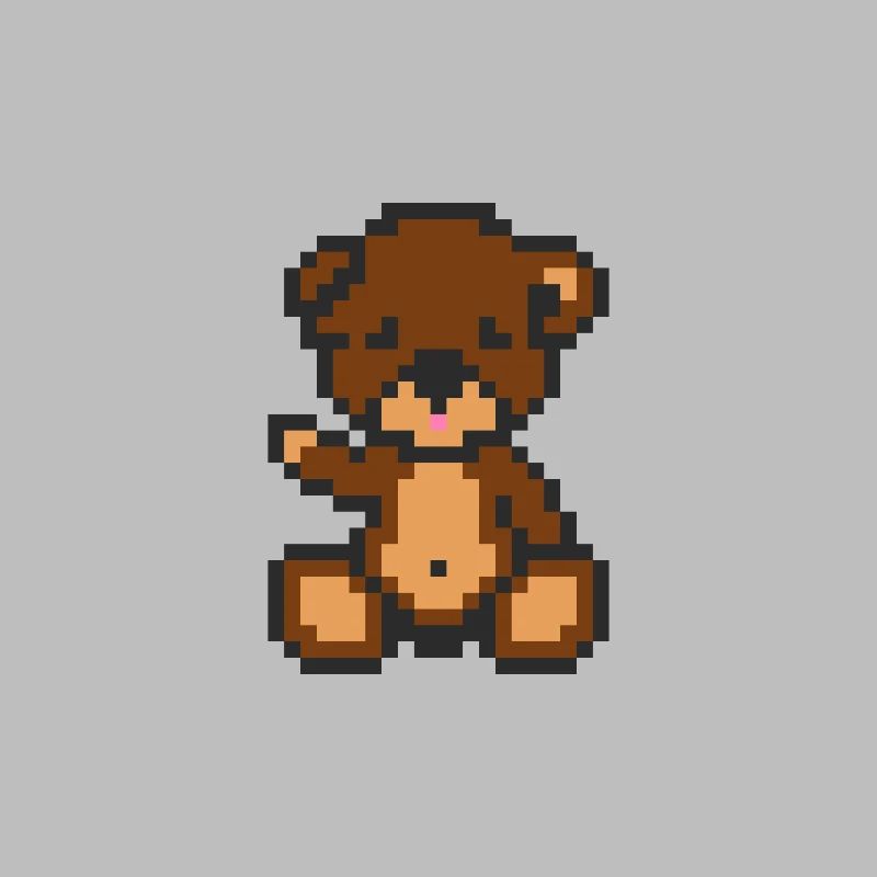 Pixel Bear Brownie