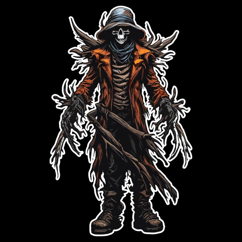 Vogelscheuche / Erntehelfer / Maisfeld / Feld