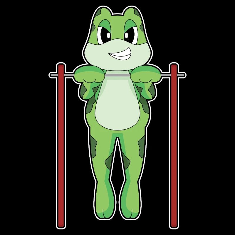Frog Bodybuilder Pull-ups Bodybuilding