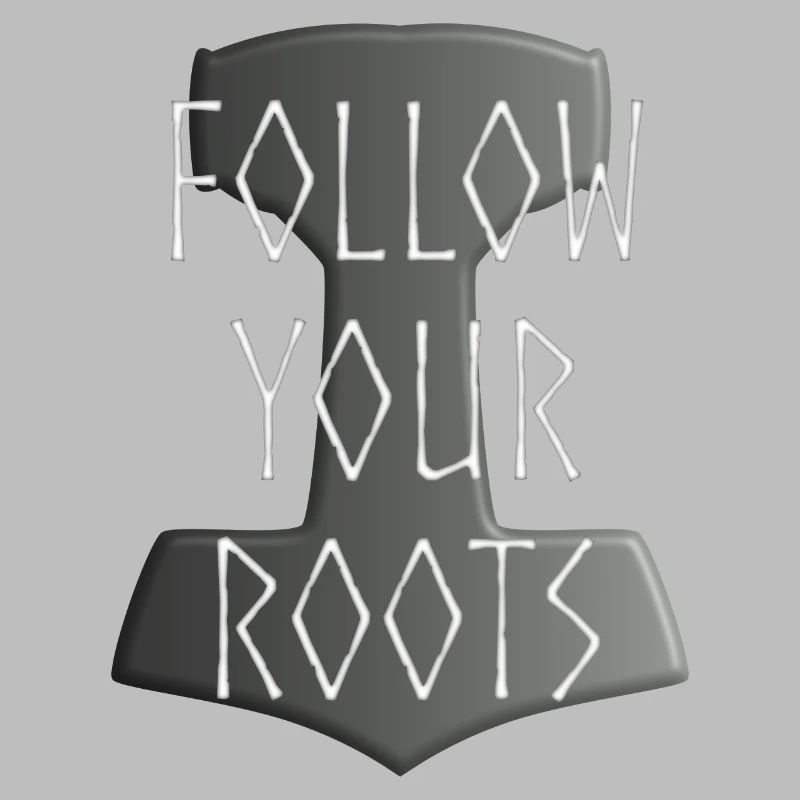 Mjölnir Donar Hammer Thor - Suivez votre gris Roots