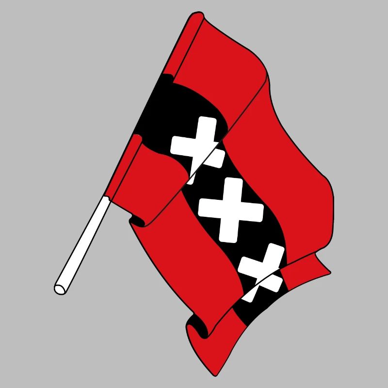 Drapeau Amsterdam Pays-Bas