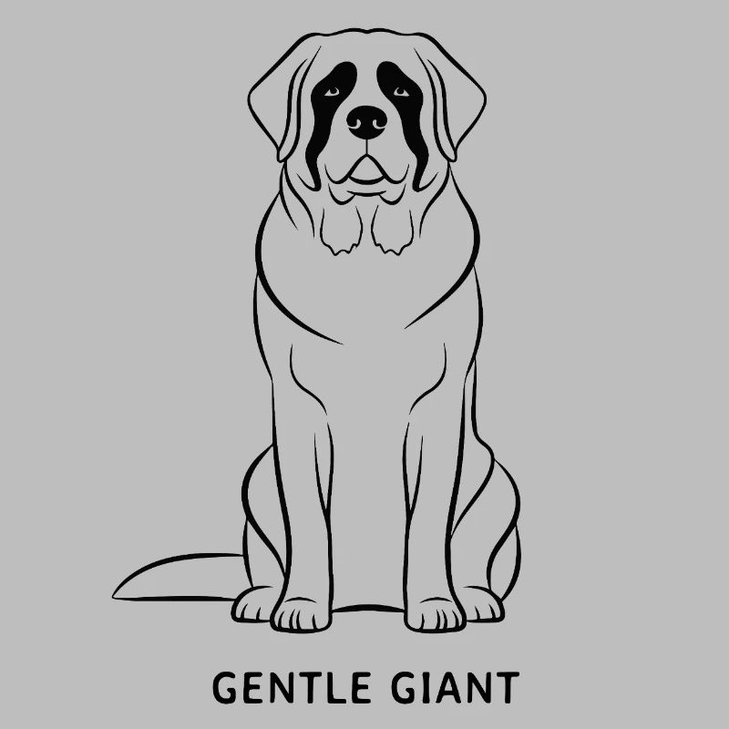 Saint Bernard, propriétaire de chien géant doux