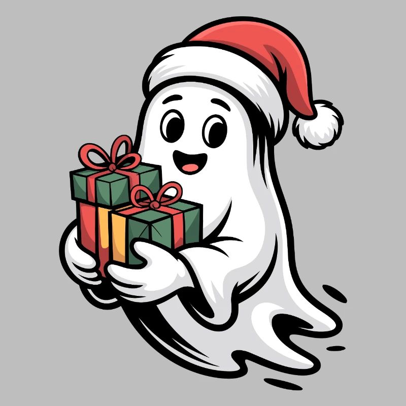 Weihnachtsgeist mit Geschenken