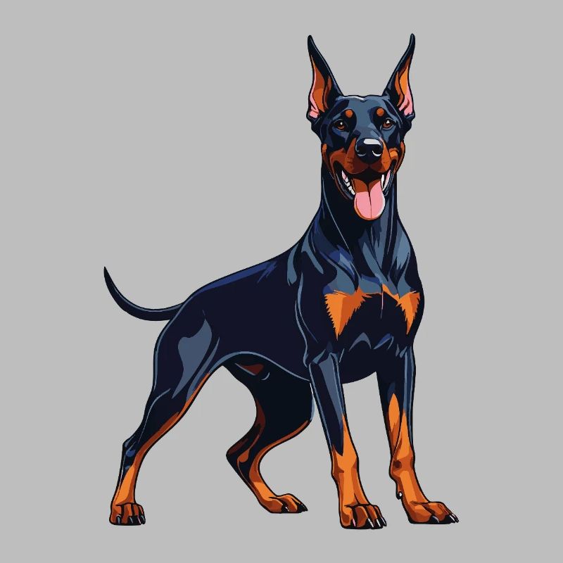 Strong Doberman – Expressive Dobie Design