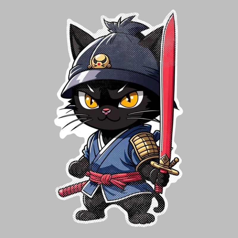 Ninja Katze - Samurai Kätzchen