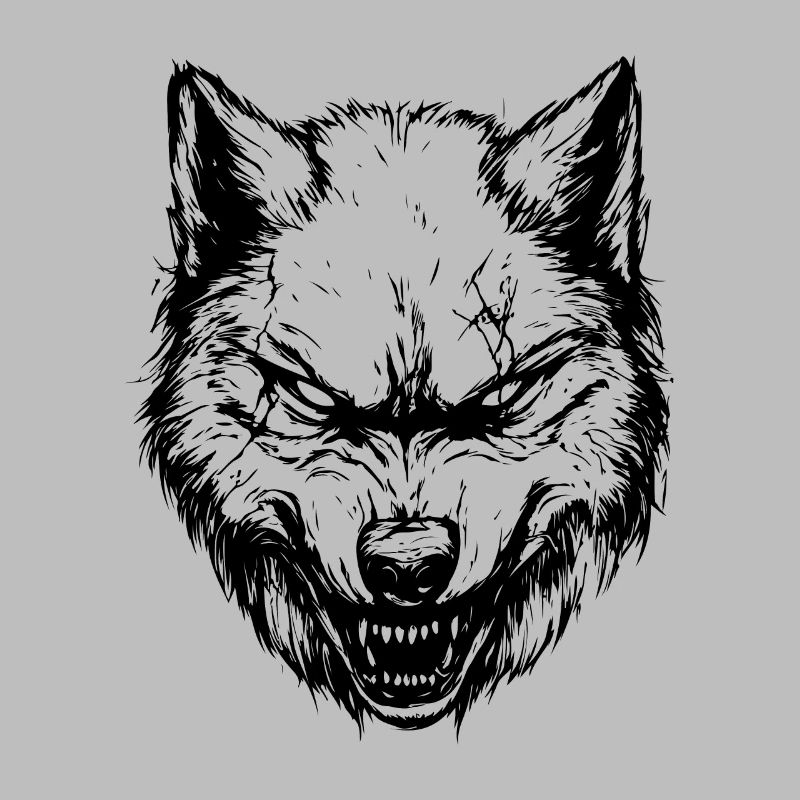Wolf Kopf Tier