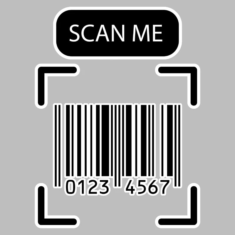 SCAN ME Barcode Funny Design