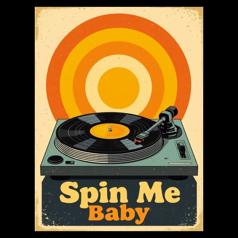 Retro-Vinylplatte mit warmem, lebendigem Ton