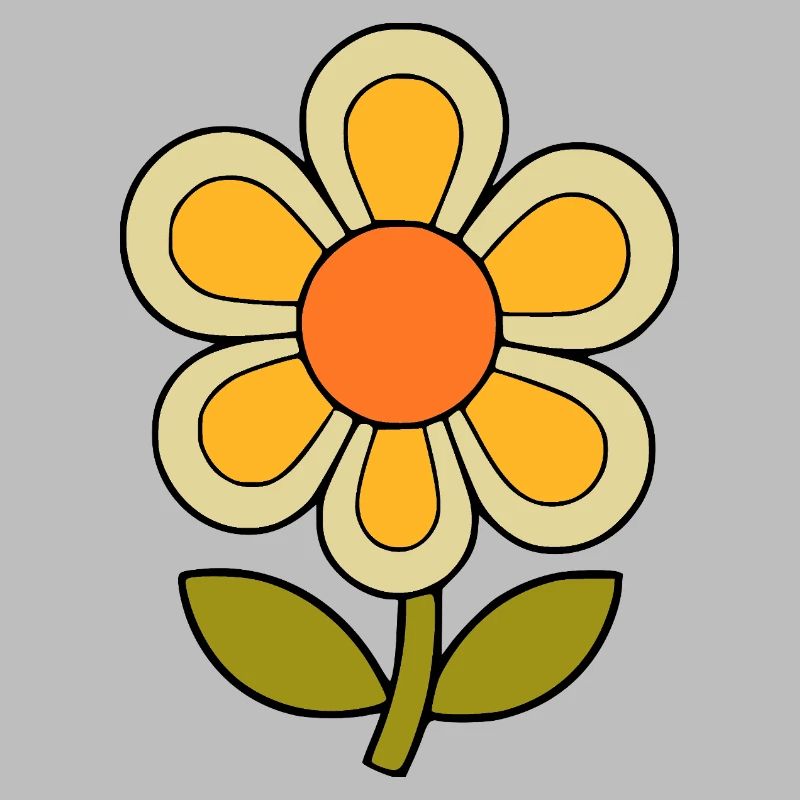 70s flower pattern retro flowerpower