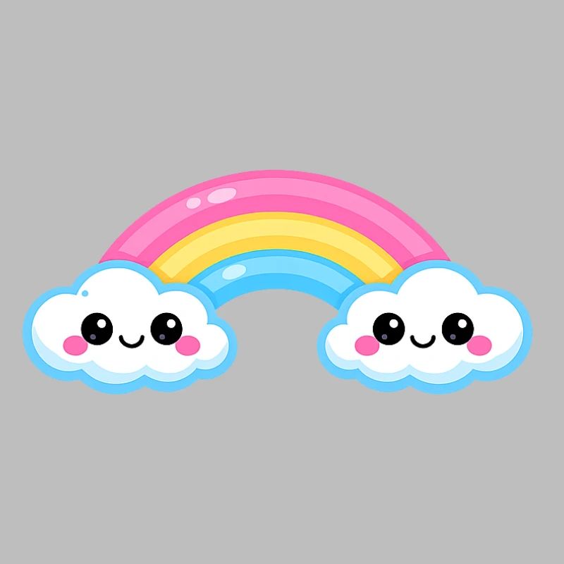 Cute Cloud Rainbow Duo