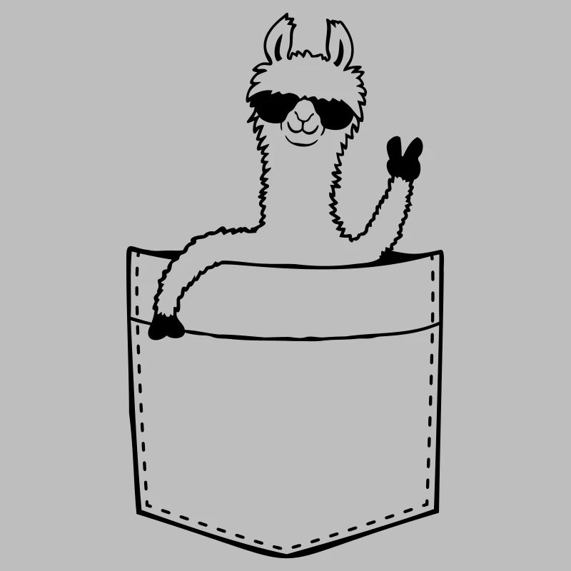 Shirt bag Comic Lama