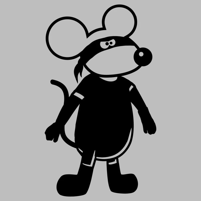 Maus Böse Räuber Ninja Überfall Dieb Einbrecher