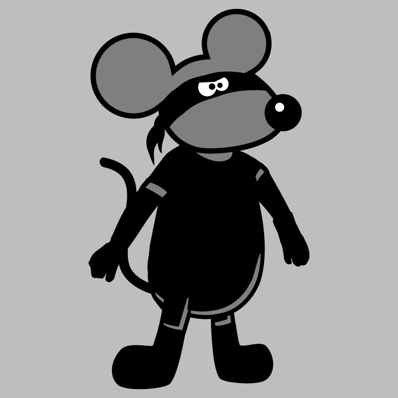 Maus Böse Räuber Ninja Überfall Dieb Einbrecher